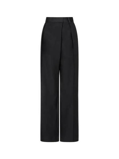 Women s One Tuck Pleated Wide Pants Black 271815 - PAUL SMITH - BALAAN 1