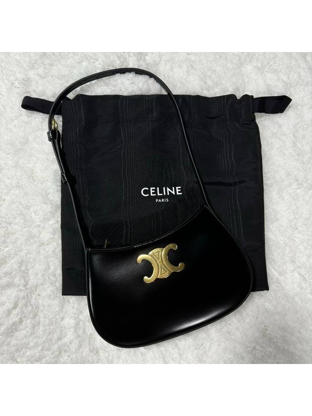 Calfskin Medium Tilly Shoulder Bag Black - CELINE - BALAAN 2