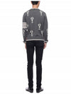 Lobster Merino Crew Neck Knit Top Grey - THOM BROWNE - BALAAN 6