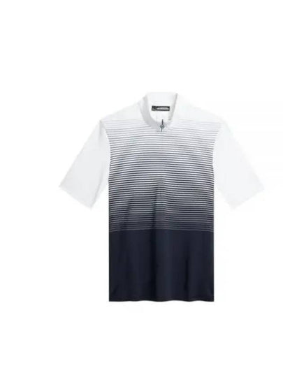 Amalia Striped Short Sleeve T-Shirt Navy - J.LINDEBERG - BALAAN 2