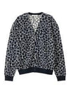 Abstract Daisy Jacquard Cardigan Navy - MAISON KITSUNE - BALAAN 2