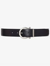 Ferragamo Reversible Adjustable Gancini Belt Black Hickory 679781 675140 - SALVATORE FERRAGAMO - BALAAN 2