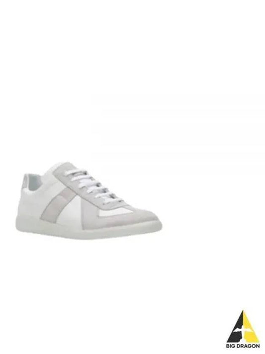 Men's Replica Leather Suede Low Top Sneakers White - MAISON MARGIELA - BALAAN 2