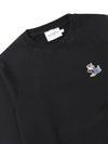 [MAISON KITSUNE] WOMEN DRESSED FOX PATCH ADJUSTED SWEATSHIRT - BLACK - MAISON KITSUNE - BALAAN 3