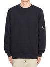 Diagonal Raised Fleece Sweatshirt Navy - CP COMPANY - BALAAN 2