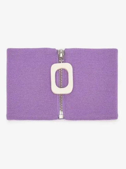 Zip Up Wool Neckband Purple - JW ANDERSON - BALAAN 2