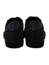 Spike Low Top Sneakers Black - CHRISTIAN LOUBOUTIN - BALAAN 5