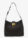 Daejeon Used Luxury Goods Ferragamo Trifolio Gancini Shoulder Bag Black - SALVATORE FERRAGAMO - BALAAN 1