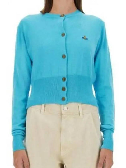 Bea Crop Cardigan Blue - VIVIENNE WESTWOOD - BALAAN 2