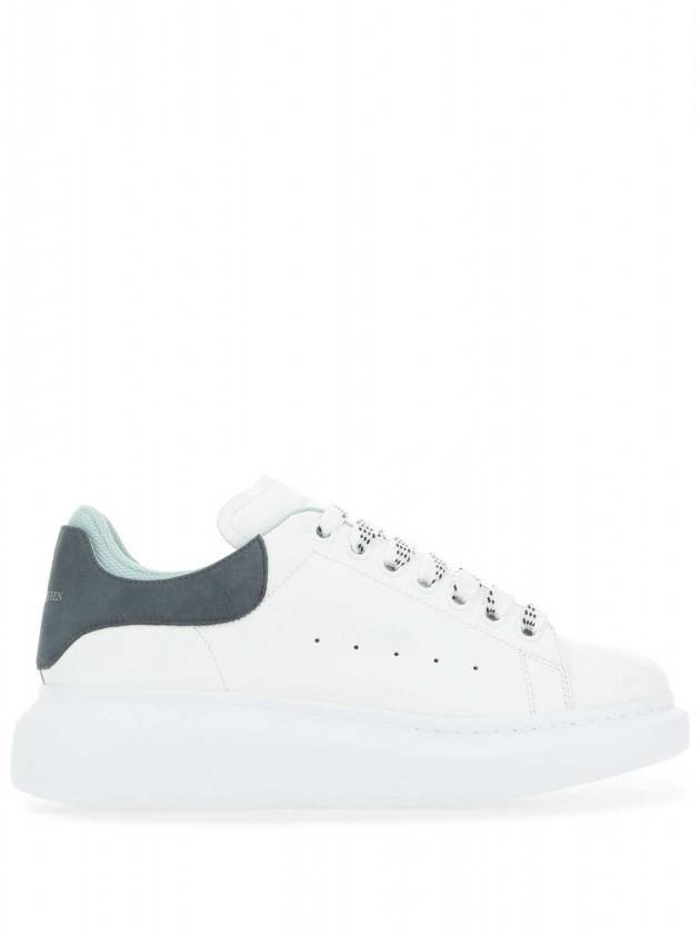 Women's Larry Oversole Blue Grey Tab Low Top Sneakers White - ALEXANDER MCQUEEN - BALAAN 1