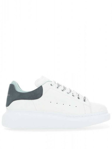 Women's Larry Oversole Blue Grey Tab Low Top Sneakers White - ALEXANDER MCQUEEN - BALAAN 1