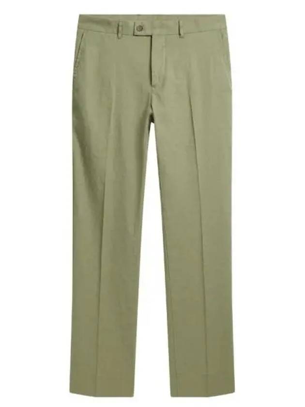 Lois Linen Stretch Straight Pants Oil Green - J.LINDEBERG - BALAAN 2