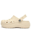 Clog Baya Platform Women s Sandals Winter White Beige Series 208186 11S - CROCS - BALAAN 2