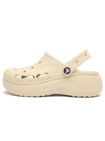 Baya Clog Platform Sandals Beige - CROCS - BALAAN 2