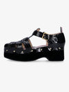 Soft Patent Fisherman Clog Sandals Black - THOM BROWNE - BALAAN 2