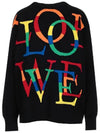 Rainbow Love Logo Knit Top Black - LOEWE - BALAAN 2