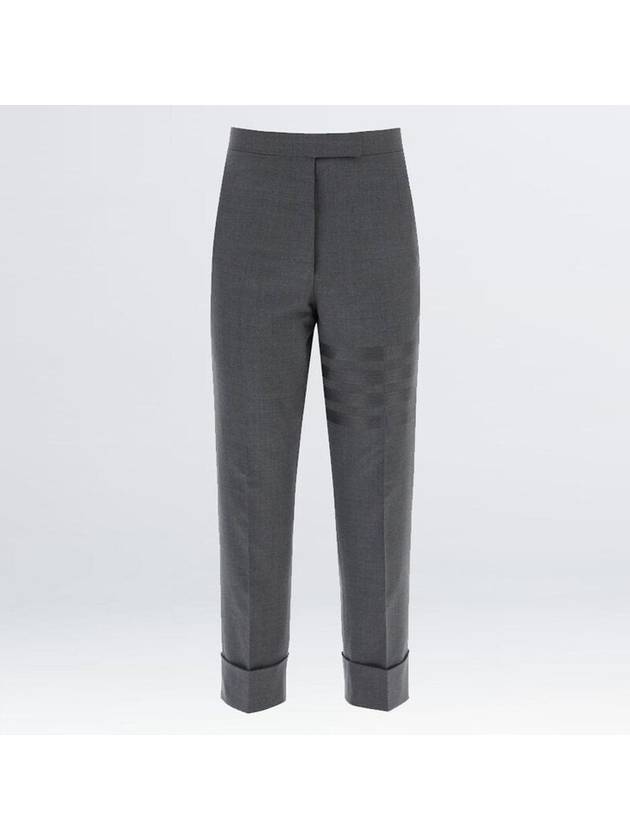 Classic Back Strap Straight Pants Grey - THOM BROWNE - BALAAN 2