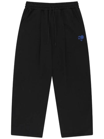 2024 F W Unisex MVR Heart Logo Wide Sweatpants Black - MAVRK - BALAAN 1