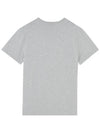 Fox Head Patch Classic Short Sleeve T-Shirt Grey Melange - MAISON KITSUNE - BALAAN 3