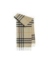 Check Cashmere Scarf Light Sage - BURBERRY - BALAAN 2