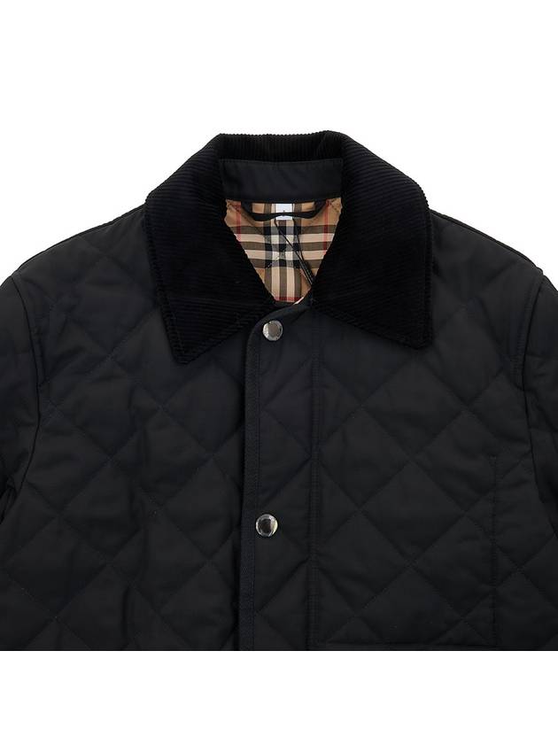 Quilted Thermoregulated Barn Jacket Black - BURBERRY - BALAAN 4