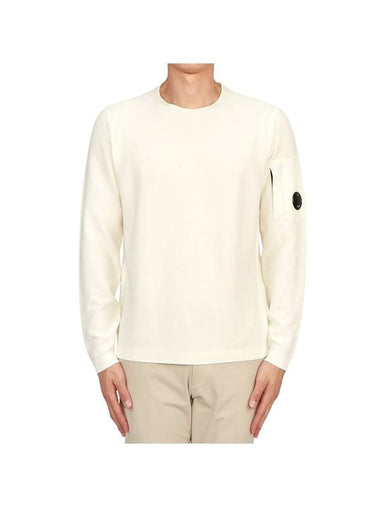 Cotton Logo Knit Top White - CP COMPANY - BALAAN 1