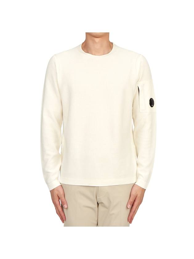 Cotton Logo Knit Top White - CP COMPANY - BALAAN 2