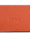 Alphabet Grain Leather Flap Small Half Wallet Orange - CHLOE - BALAAN 8