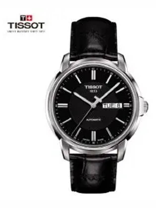 T065.430.16.051.00 T0654301605100 T Classic Automatic Men's Leather Watch 39mm - TISSOT - BALAAN 5