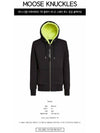 Men's Classic Bunny 2 Zip Up Hoodie Black Lime - MOOSE KNUCKLES - BALAAN 3