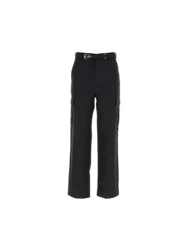 Padlock Belted Cargo Straight Pants Black - JW ANDERSON - BALAAN 2