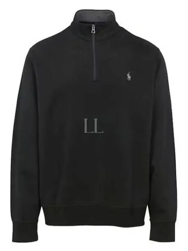 Logo Half Zip-up Sweatshirt Black - POLO RALPH LAUREN - BALAAN 2