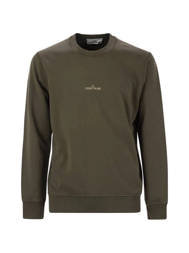 Back Graphic Print Sweatshirt Green - STONE ISLAND - BALAAN 1