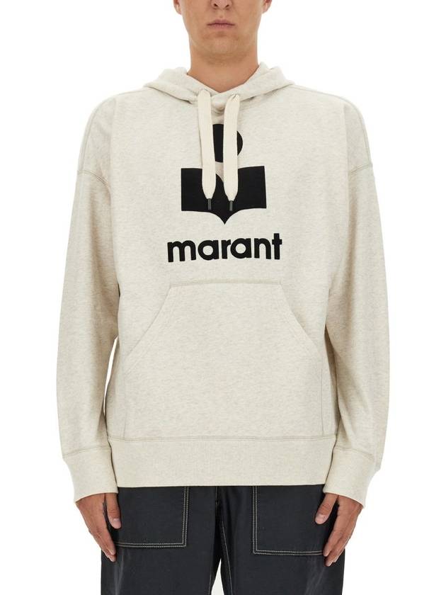 Miley Logo Hoodie Ecru - ISABEL MARANT - BALAAN 5