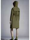 Women's Hiengu Raincoat Olive Green - MONCLER - BALAAN 7