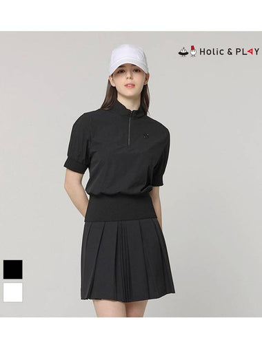 Woven Blouson High Neck T-ShirtHD2WTS007 - HOLIC&PLAY - BALAAN 1