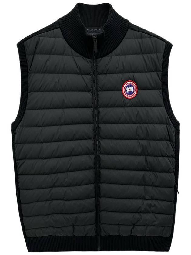 Hybrdige Slim Fit Merino Wool Padded Vest Black - CANADA GOOSE - BALAAN 2