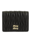 Matelasse Leather Half Wallet Black - MIU MIU - BALAAN 2