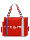 Signature Logo Tennis Racket Duffel Bag Orange - ROND&DEMARRER - BALAAN 2