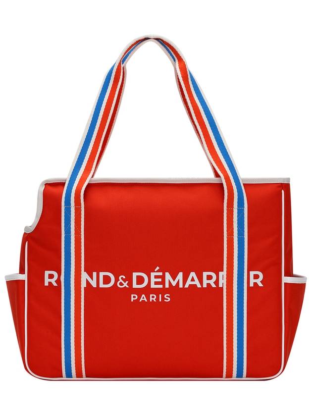 Signature Logo Tennis Racket Duffel Bag Orange - ROND&DEMARRER - BALAAN 2