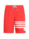 Classic Board Swim Shorts Red - THOM BROWNE - BALAAN.