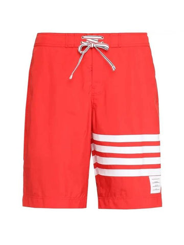 Classic Board Swim Shorts Red - THOM BROWNE - BALAAN 1