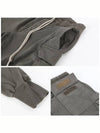 Mastodon Cut Cargo Pocket Cotton Track Pants Grey - RICK OWENS - BALAAN 7