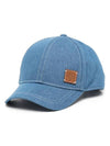 Logo Patch Denim Ball Cap Blue - MULBERRY - BALAAN 1