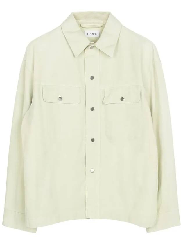 Trucker Overshirt Jacket Light Sage - LEMAIRE - BALAAN 4