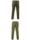 Men's Wappen Patch Cargo Straight Pants Green - STONE ISLAND - BALAAN 6