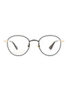 Eyewear Metal Round Glasses Black - GUCCI - BALAAN 1