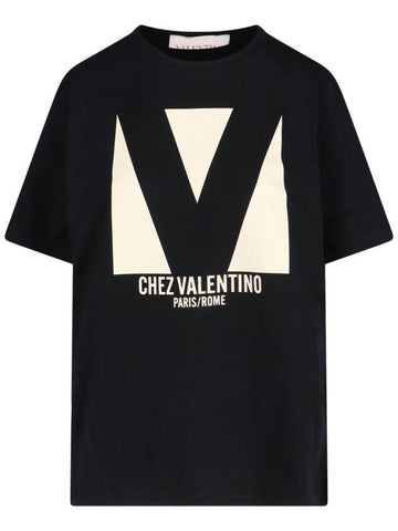 Valentino T-shirts and Polos Black - VALENTINO - BALAAN 1