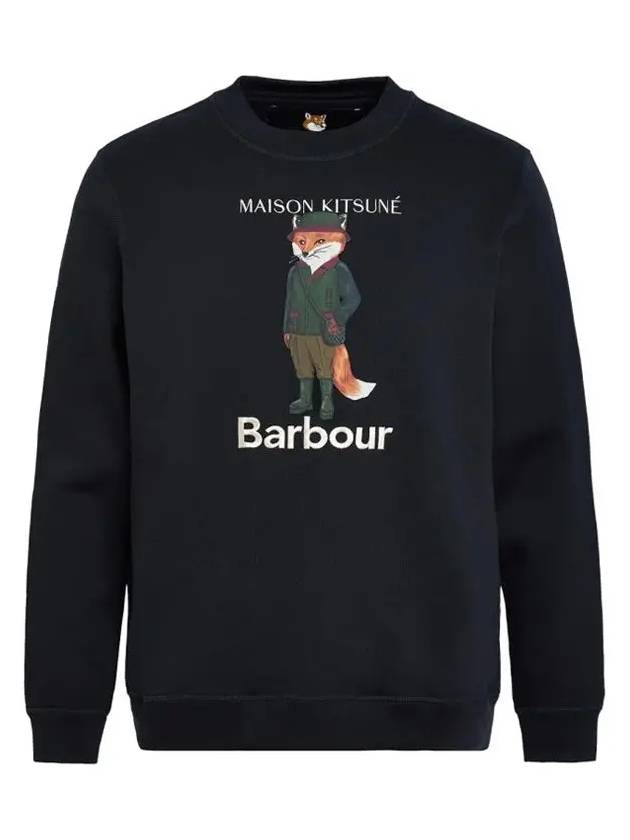 Logo Print Sweatshirt Black - BARBOUR - BALAAN 3