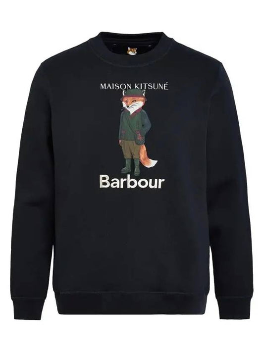 Logo Print Sweatshirt Black - BARBOUR - BALAAN 2